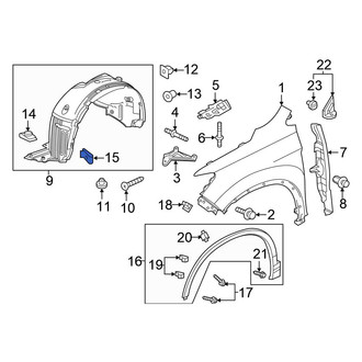 Honda OE - Fender Liner Nut