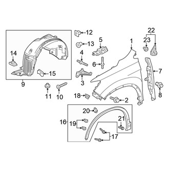 Honda OE - Fender & Components