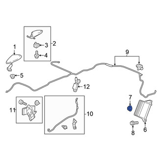 Honda OE - Antenna Amplifier Nut