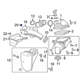 Honda OE - Engine Air Intake Hose Clip