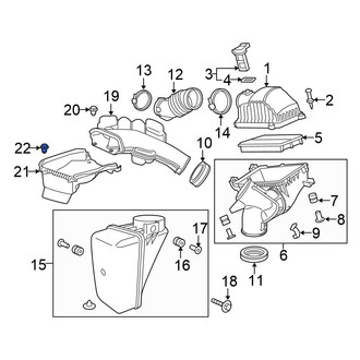 Honda OE - Engine Air Intake Hose Clip