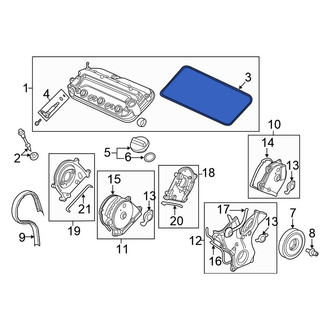 Honda OE - Left Engine Valve Cover Gasket