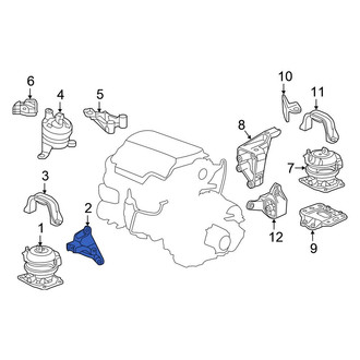 Honda OE - Front Engine Mount Bracket