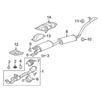 Honda OE - Catalytic Converter Gasket
