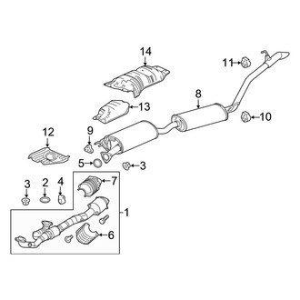 Honda OE - Exhaust System - Exhaust Components