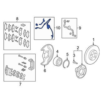 Honda OE - Front Right ABS Wheel Speed Sensor
