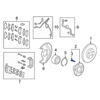 Honda OE - Front Wheel Lug Stud