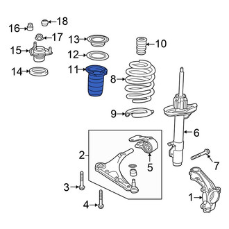 Honda OE - Front Left Suspension Strut Bellows