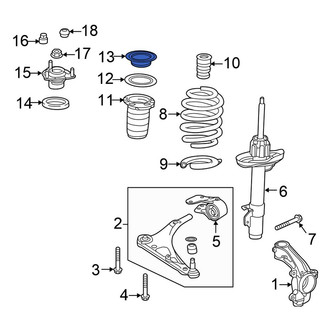 Honda OE - Front Coil Spring Retainer