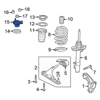 Honda OE - Front Suspension Strut Mount