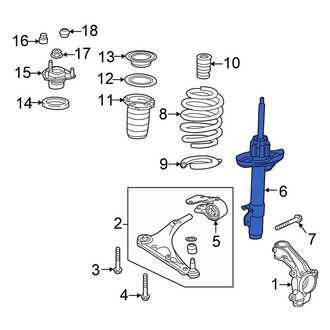 Honda OE - Front Left Suspension Strut