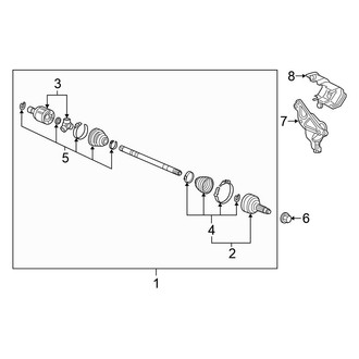 Honda OE - Front Suspension - Drive Axles