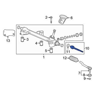 Honda OE - Inner Steering Tie Rod End