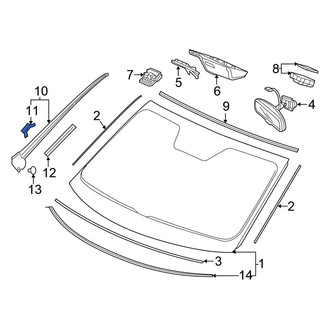 Honda OE - Windshield Molding Clip
