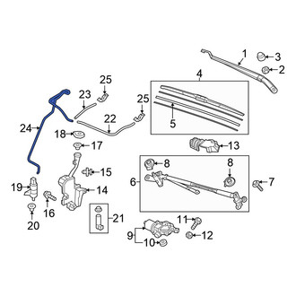 Honda OE - Front Windshield Washer Hose