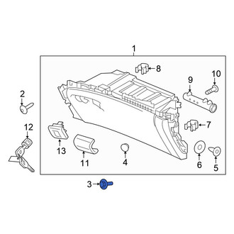 Honda OE - Glove Box Bolt