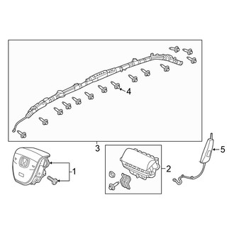 Honda OE - Restraint Systems - Air Bag Components (Air Bags)