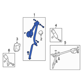 Honda OE - Center Seat Belt Lap and Shoulder Belt