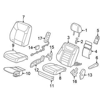 Honda OE - Seats & Tracks - Passenger Seat Components (With Ventilated Seat)