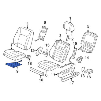 Honda OE - Front Left Lower Seat Heater Pad
