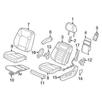 Honda OE - Seats & Tracks - Driver Seat Components (With Ventilated Seat)