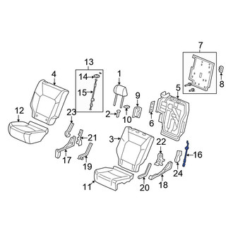 Honda OE - Center Right Folding Seat Release Cable