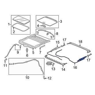 Honda OE - Left Sunroof Cable