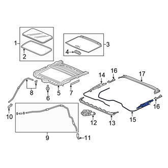 Honda OE - Left Sunroof Cable