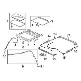 Honda OE - Roof - Sunroof (With Panoramic, Front)