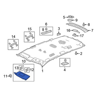 Honda OE - Left Sun Visor