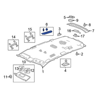 Honda OE - Front Left Roof Opening Trim