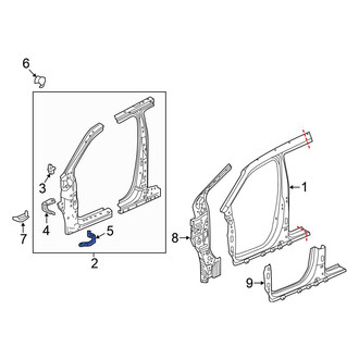 Honda OE - Left Lower Uniside Bracket