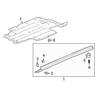 Honda OE - Rocker Panel Molding Clip
