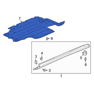 Honda OE - Front Floor Pan Splash Shield