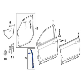 Honda OE - Front Left Door Shell Seal