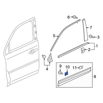 Honda OE - Door Molding Clip