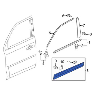 Honda OE - Front Left Door Molding