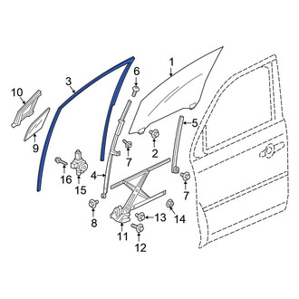 Honda OE - Front Left Window Channel