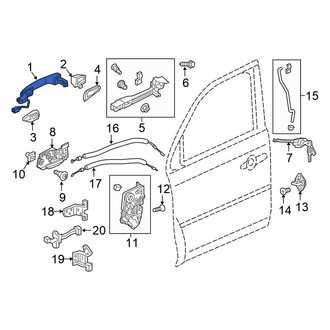 Honda OE - Front Right Outer Exterior Door Handle