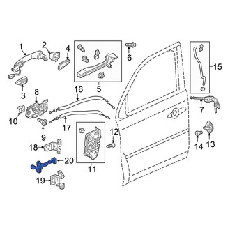 Honda OE - Front Left Door Check