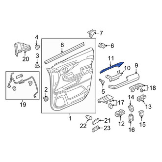 Honda OE - Rear Right Forward Door Trim Molding