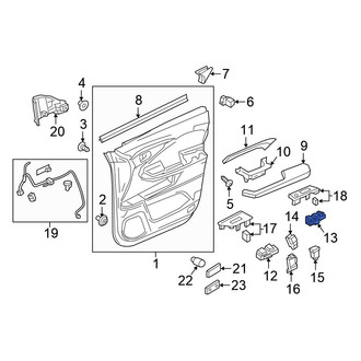 Honda OE - Front Left Door Window Lock-Out Switch
