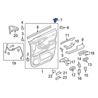 Honda OE - Front Right Door Interior Trim Panel Grommet
