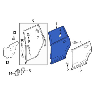Honda OE - Front Left Door Shell