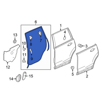 Honda OE - Rear Right Outer Door Seal