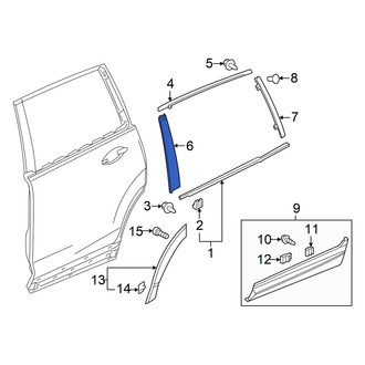 Honda OE - Front Right Door Applique