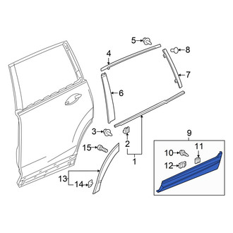 Honda OE - Front Right Door Molding
