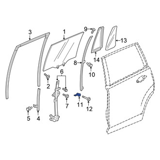 Honda OE - Door Window Division Bar Nut