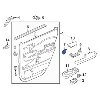 Honda OE - Right Door Interior Trim Panel Cap