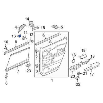 Honda OE - Inner Interior Door Handle Grommet